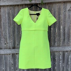 J.Crew Collection Lime Green Dress